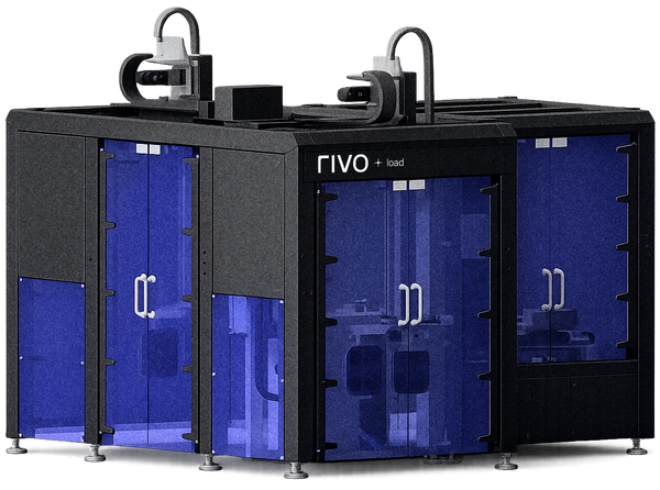 Front view of the Rivo +load automated meal-handling unit